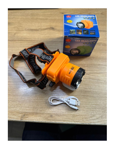 Şarjlı 5W LED Kafa Feneri - Kademeli...