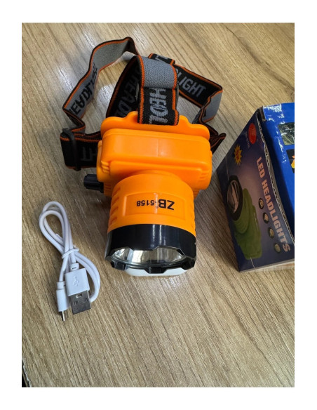 Şarjlı 5W LED Kafa Feneri - Kademeli Işık Ayarı & Su Geçirmez