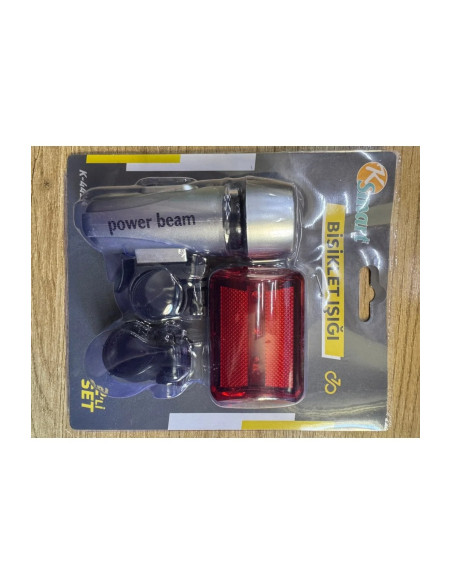 K-4414 Bisiklet Işık Seti - Ön ve Arka LED Aydınlatma (2'li)