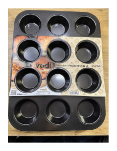 12'li Muffin Kalıbı - Yapışmaz Cupcake Kek Kalıbı Seti