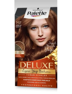 Delux 7-57 Tarçın Kahve Saç Boyası - Yoğun Işıltılı Renkler