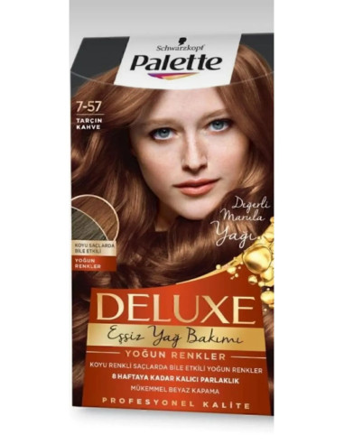 Delux 7-57 Tarçın Kahve Saç Boyası -...