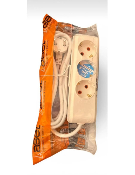 Batton 3’lü Grup Priz 3 Metre - Topraklı Uzatma Kablosu