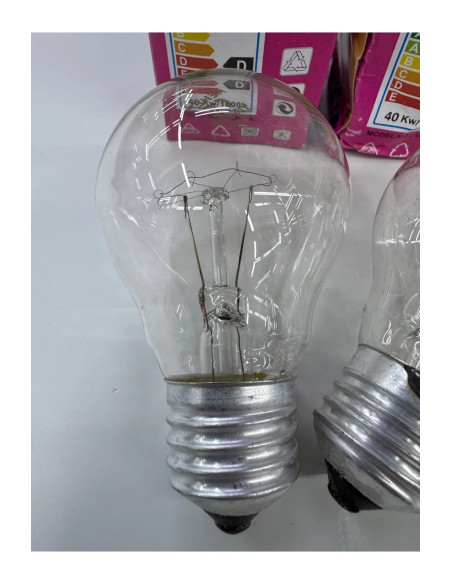 HEHE 40 Watt Halojen Ampul - 2 Adet Şeffaf Sarı Işık